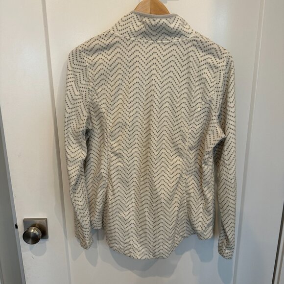 Made for a life 3/4 zip white with gray poka dots pullover - Picture 2 of 6